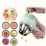 Mini Processador Elétrico cortador e fatiador de legumes