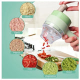 Mini Processador Elétrico cortador e fatiador de legumes